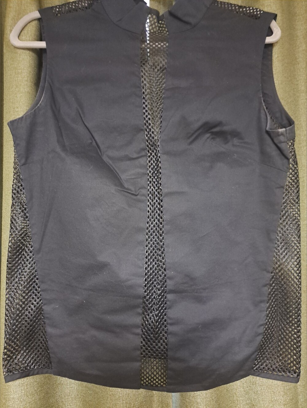 L.A.M.B Sexy Mesh Black Top